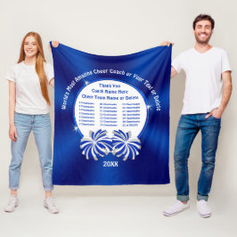ALL Cheerleader's Namn Cheerlead Coach Gifts Fleecefilt