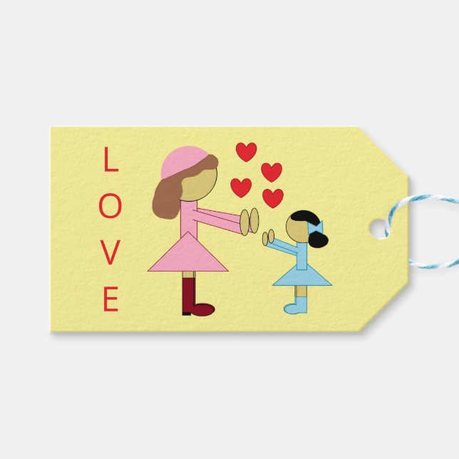 All Children Need Love : Yellow Presentetikett (Framsidan (Horisontell))