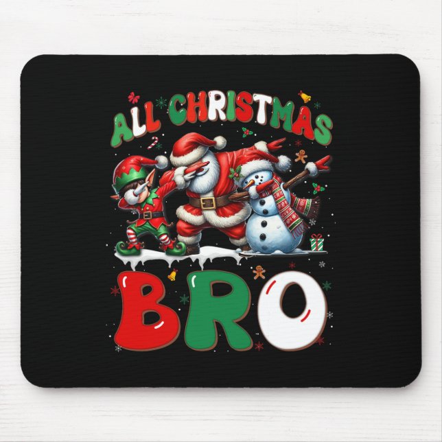 All Christmas Bro Xmas Santa Elf Snowman Dabbing M Musmatta (Framsidan)