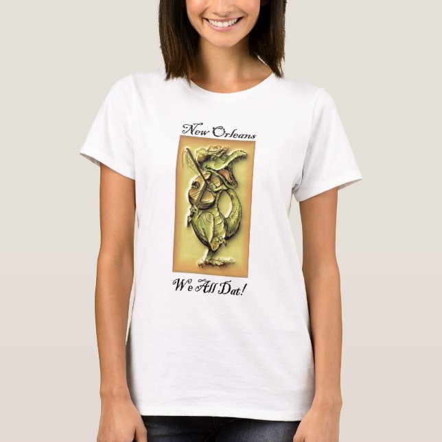 All Dat alligator T-shirt (Framsida)