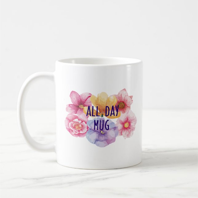 All Day Mug – Blumenliebe im Everyday-Stil Kaffemugg (Vänster)