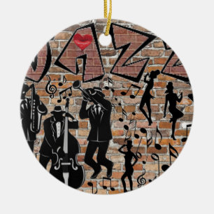 ALL DEN JAZZ JULGRANSPRYDNAD KERAMIK