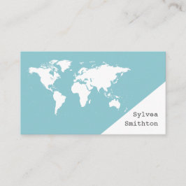 ALL den minsta för världskarta U PLOCKAN FÄRGAR Visitkort