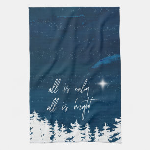 All den Starry natten är lugn som allt är ljus jul Kökshandduk