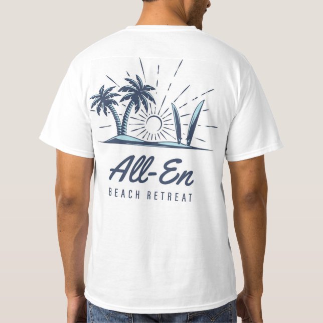 All-En-Beach Retreat Manar-skjorta T Shirt (Baksida)