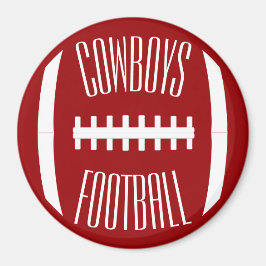 All Färg & Anpassningsbar Text Football Coach Coac Magnet