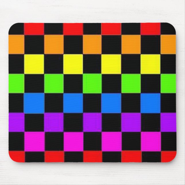 All Färg Checkated Mousepad Musmatta (Framsidan)