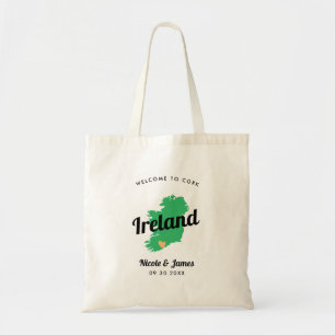 All Färg Ireland Bröllop Welcome Bag, Irish Tygkasse