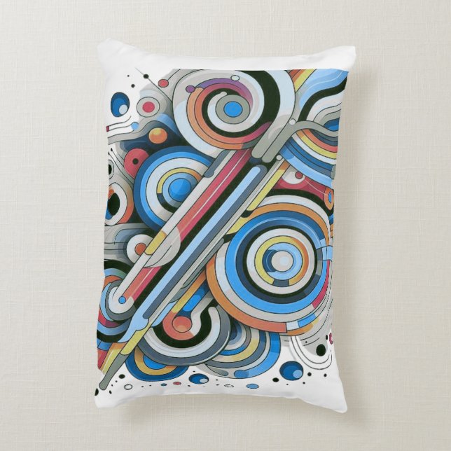 All Färg Rainbow Palette Artdesign T-Shirt Prydnadskudde (Baksidan(Vertikal))