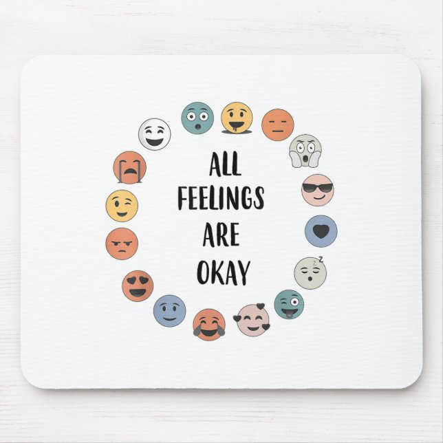 All Feelings Are Okay School Teacher Psychologist  Musmatta (Framsidan)
