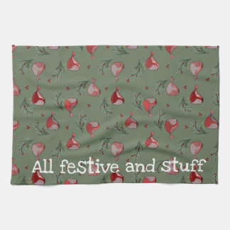 All Festive and Stuff - Festive Kitchen Towel Kökshandduk