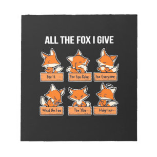 All Fox I Ge Anteckningsblock
