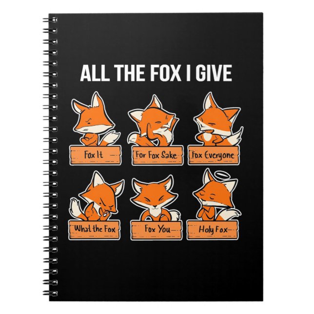 All Fox I Ge Anteckningsbok (Framsidan)