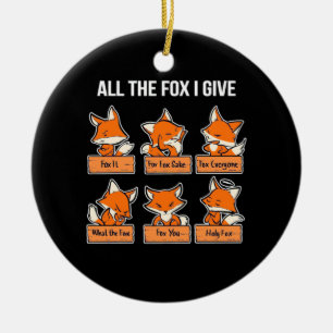 All Fox I Ge Julgransprydnad Keramik