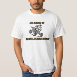 ALL FULLVUXET ÖVRE OCH STILLA LEKA I SMUTS T-SHIRT