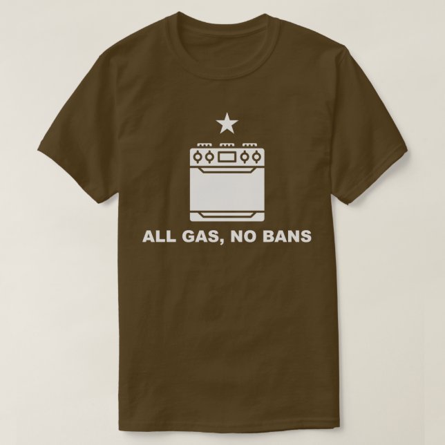 All gas No Bans Funny Gas Stove Protest Cooking Wi T Shirt (Design framsida)
