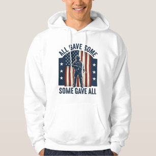 All Gav Något Några Gav All Veteran Hyllningsdesig Hoodie