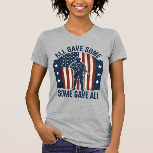 All Gav Något Några Gav All Veteran Hyllningsdesig T Shirt