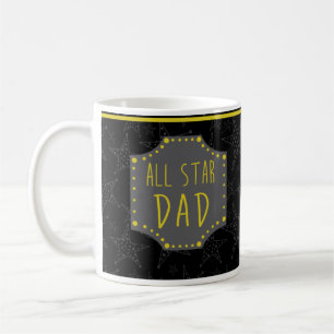 All gåva för stjärnapappamugg för honom kaffemugg