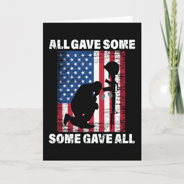 All Gave Some , Some Gave All - USA Army Kort (Framsida)