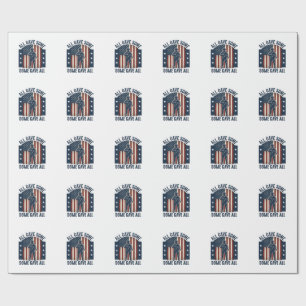 All Gave Some Some Gave All Veteran Hyllningsdesig Presentpapper