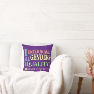 "ALL GENDERS JÄMSTÄLLDHET" Cute Design. Köp nu Kudde