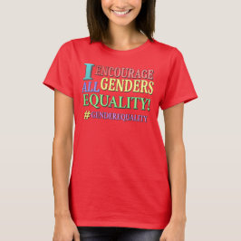 "ALL GENDERS JÄMSTÄLLDHET" Cute Design. Köp nu T Shirt