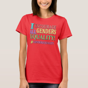 "ALL GENDERS JÄMSTÄLLDHET" Cute Design. Köp nu T Shirt