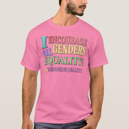"ALL GENDERS JÄMSTÄLLDHET" Cute Design. Köp nu T Shirt
