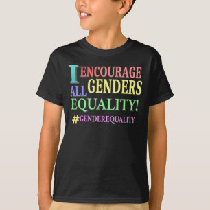 "ALL GENDERS JÄMSTÄLLDHET" Cute Design. Köp nu T Shirt