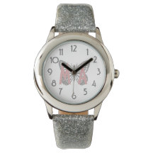 All Glitter Butterfly Add Initialer Watch