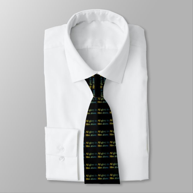 All Glory to honom (Tropical Text) Tie Slips (Bunden)
