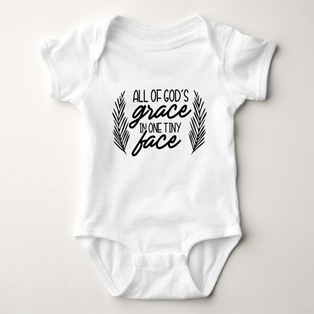 All Gods Grace-dräkt för Baby (0-24 m) T Shirt (Framsida)