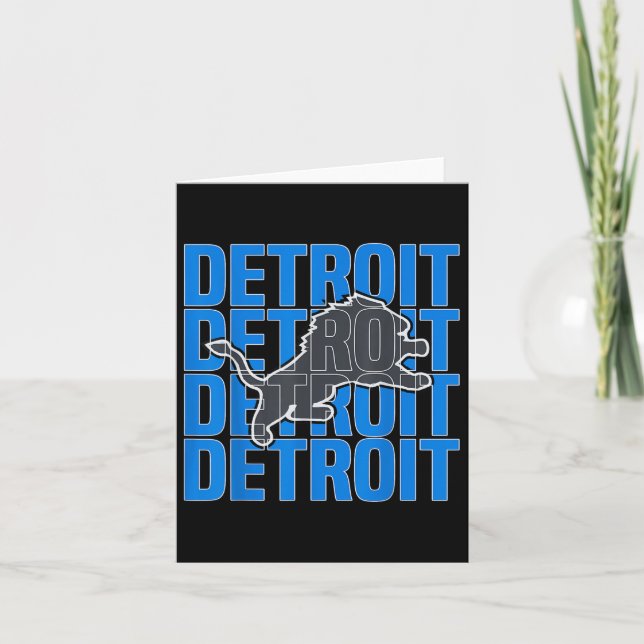 All Grit - Detroit Coola Retro Lejon Älskare Detro Kort (Framsida)