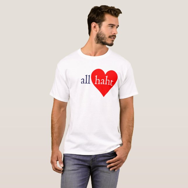 All Haht (Heart) Tee Shirt (Hel framsida)