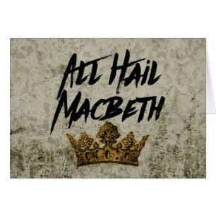All Hail Macbeth Hälsningskort