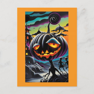 All Hail the Pumpkin-Sak - Ken Gage Art Vykort