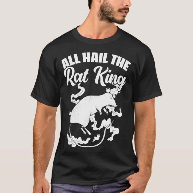 All Hail the Rat King Medieval Mouse Rodents Rat T Shirt (Framsida)