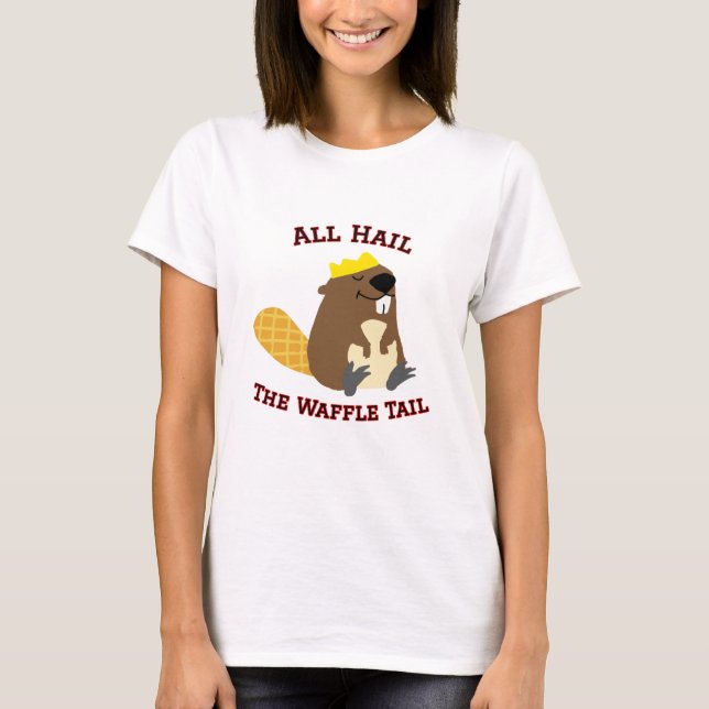 All Hail Waffle Svan T-Shirt (Framsida)