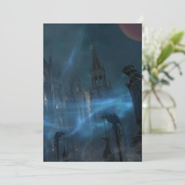 All Hallow Kväll Bröllop Inbjudningar (Stående Fram)