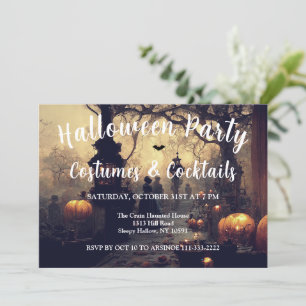 All Hallow Kväll Halloween fest-inbjudan Inbjudningar