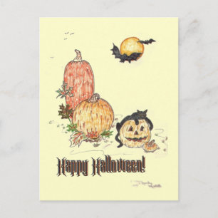 All Hallow Kväll Vykort