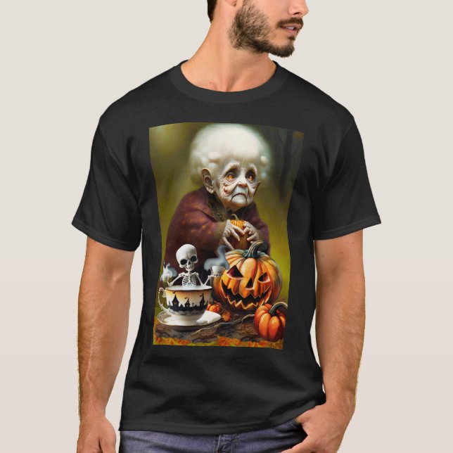 All Hallow Tea Time T Shirt (Framsida)