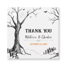 All Hallows Eve Halloween Trädgård Favorit Etikett