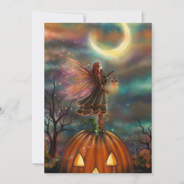 All Hallows Eve Lägenhetsinbjudan Inbjudningar (Framsida)