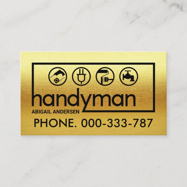 All Handyman Signage Ram Visitkort (Framsida)