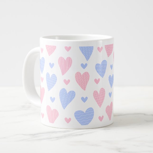 All Heart 🌸 kaffespecialitet mugg Jumbo Mugg (Framsida vänster)