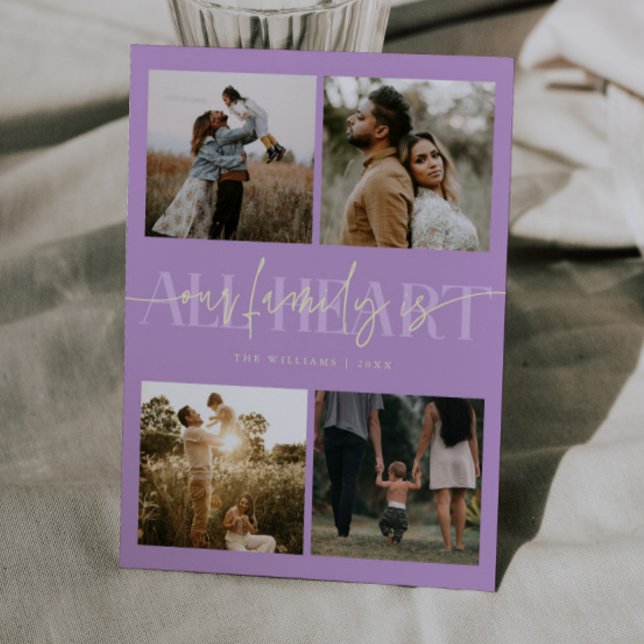 All Heart Wisteria Photo Valentines Day  Julkort (Skapare uppladdad)