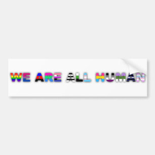 All Human White Bildekal