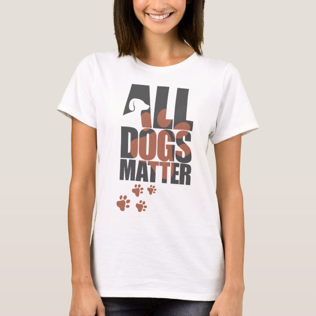 All hundmateria tee shirt (Framsida)